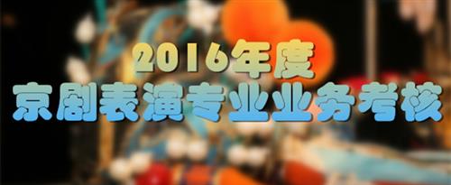 草逼电影国家京剧院2016年度京剧表演专业业务考...